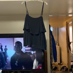 Forever 21 large black tank top flowy